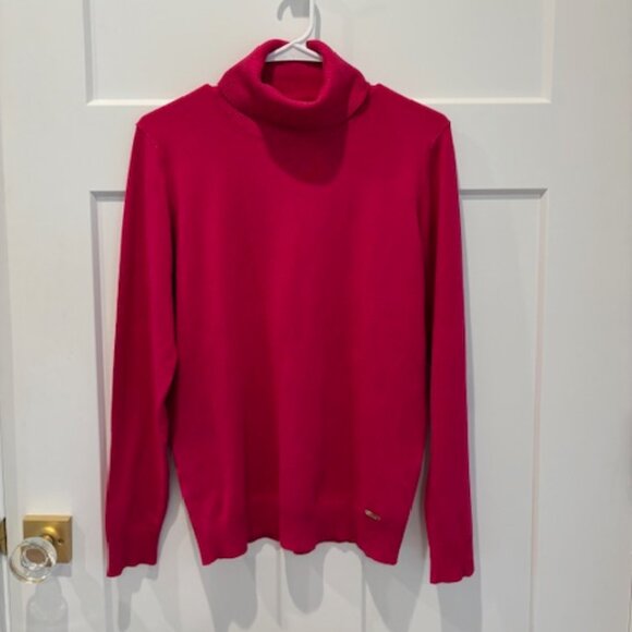 Hot Pink Turtle Neck Tunic - Picture 1 of 1